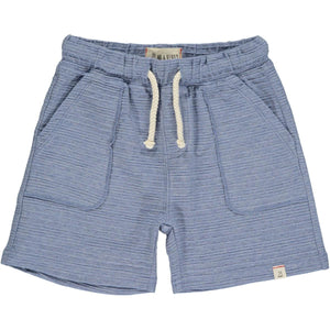 Me & Henry Bluepeter Ribbed Knit Shorts in Blue