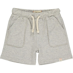 Me & Henry Bluepeter Ribbed Knit Shorts in Grey