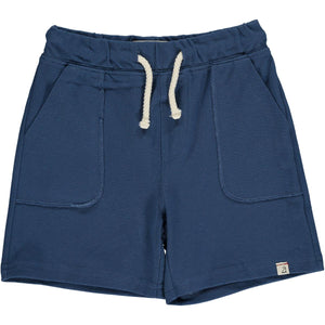 Me & Henry Hugo Timothy Pique Shorts in Navy