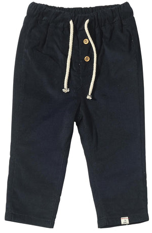 Me & Henry Linear Lined Corduroy Pant in Navy