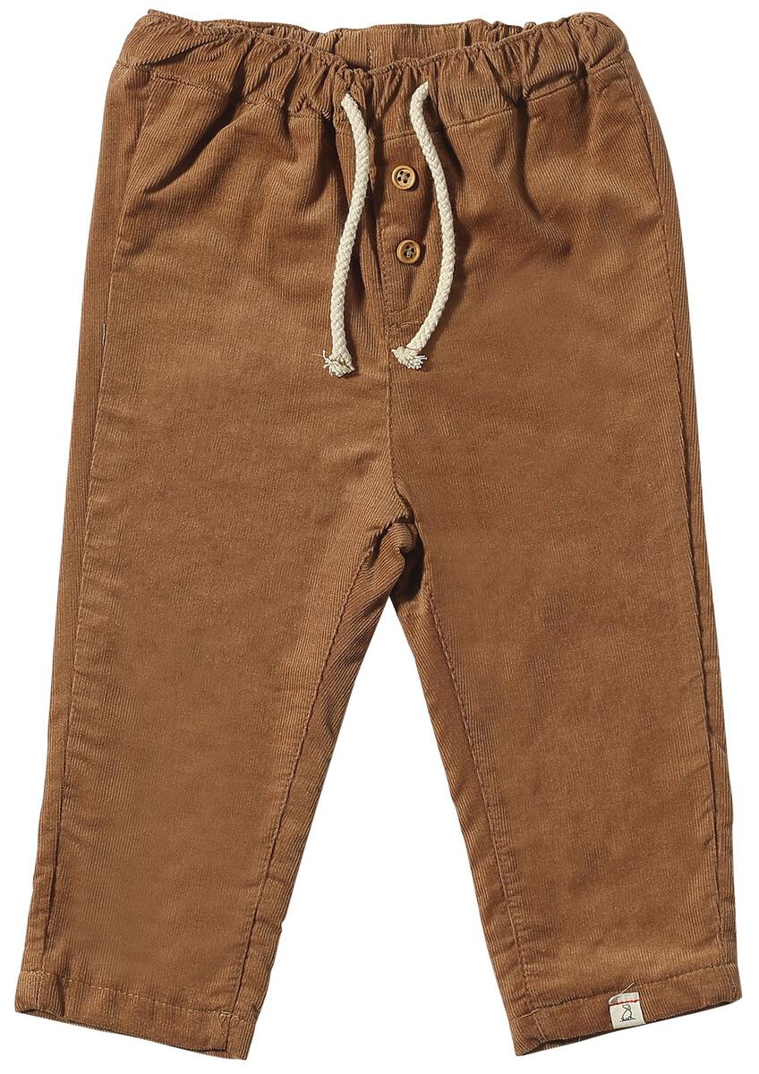 Me & Henry Linear Lined Corduroy Pant in Brown
