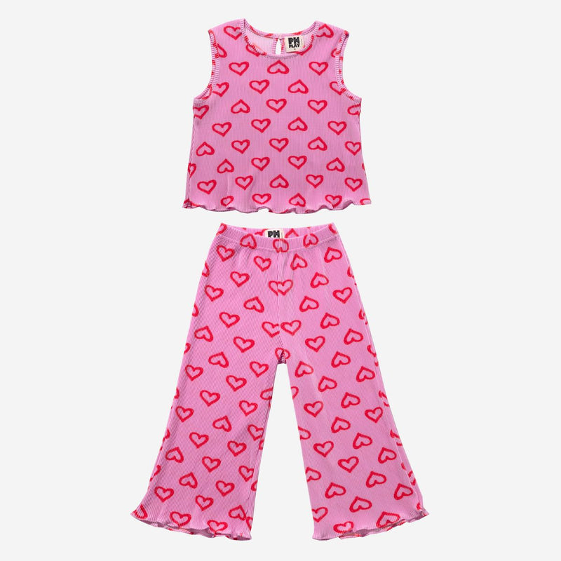 Petite Hailey Rib Set in Hearts