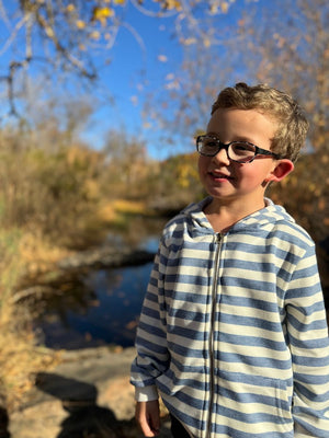 Me & Henry Bellamy Hoodie in Blue Stripe