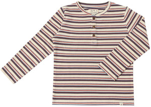 Me & Henry Adams Henley in Rust Stripe