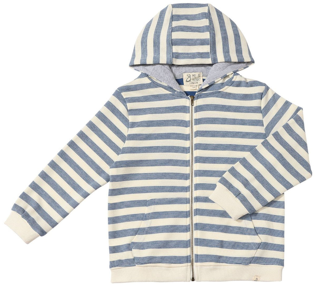 Me & Henry Bellamy Hoodie in Blue Stripe