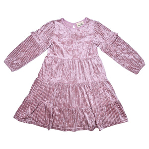 Vignette Eliana Dress in Rose Velvet