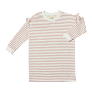 Vignette Cora Dress in Pink Glimmer Stripe