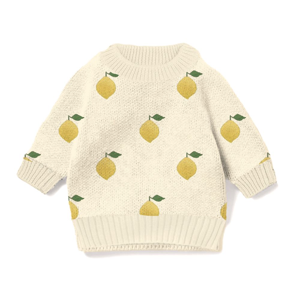 Wilson + Frenchy Organic Knit Sweater in Lemony