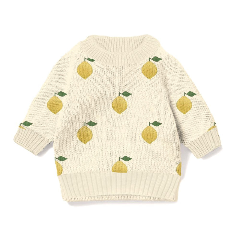 Wilson + Frenchy Organic Knit Sweater in Lemony