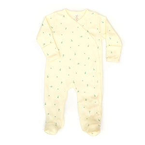 Tun Tun Milan Footie in Wax Yellow Little Palms