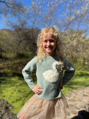 Vignette Nova Sweater in Swan