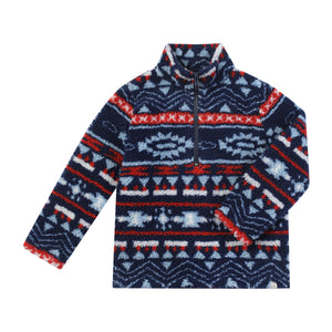 Me & Henry Macchu Sherpa in Navy Multi
