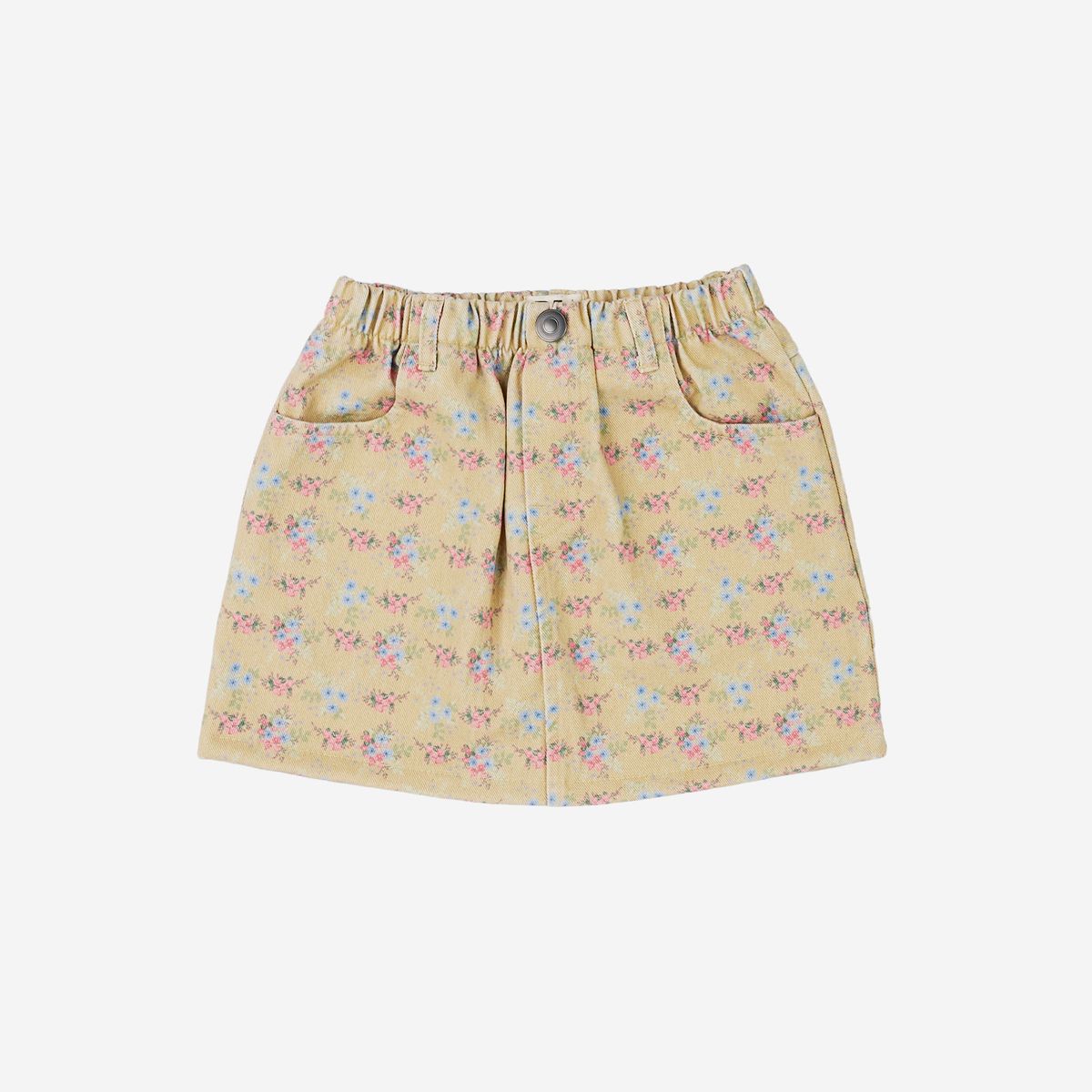 Petite Hailey Stormi Skirt in Goldenrod Flower