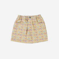 Petite Hailey Stormi Skirt in Goldenrod Flower