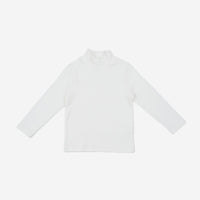 Petite Hailey Ollie Turtleneck Top in White
