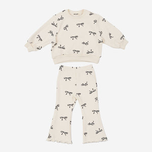 Petite Hailey Ava Sweatshirt Set in Bows
