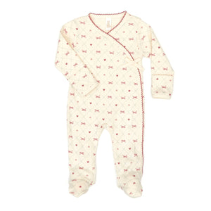 Tun Tun Milan Footie in Raspberry Bows