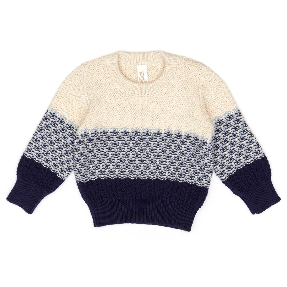 Tun Tun Alan Sweater in Navy Multi