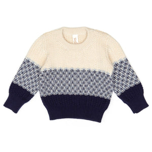 Tun Tun Alan Sweater in Navy Multi
