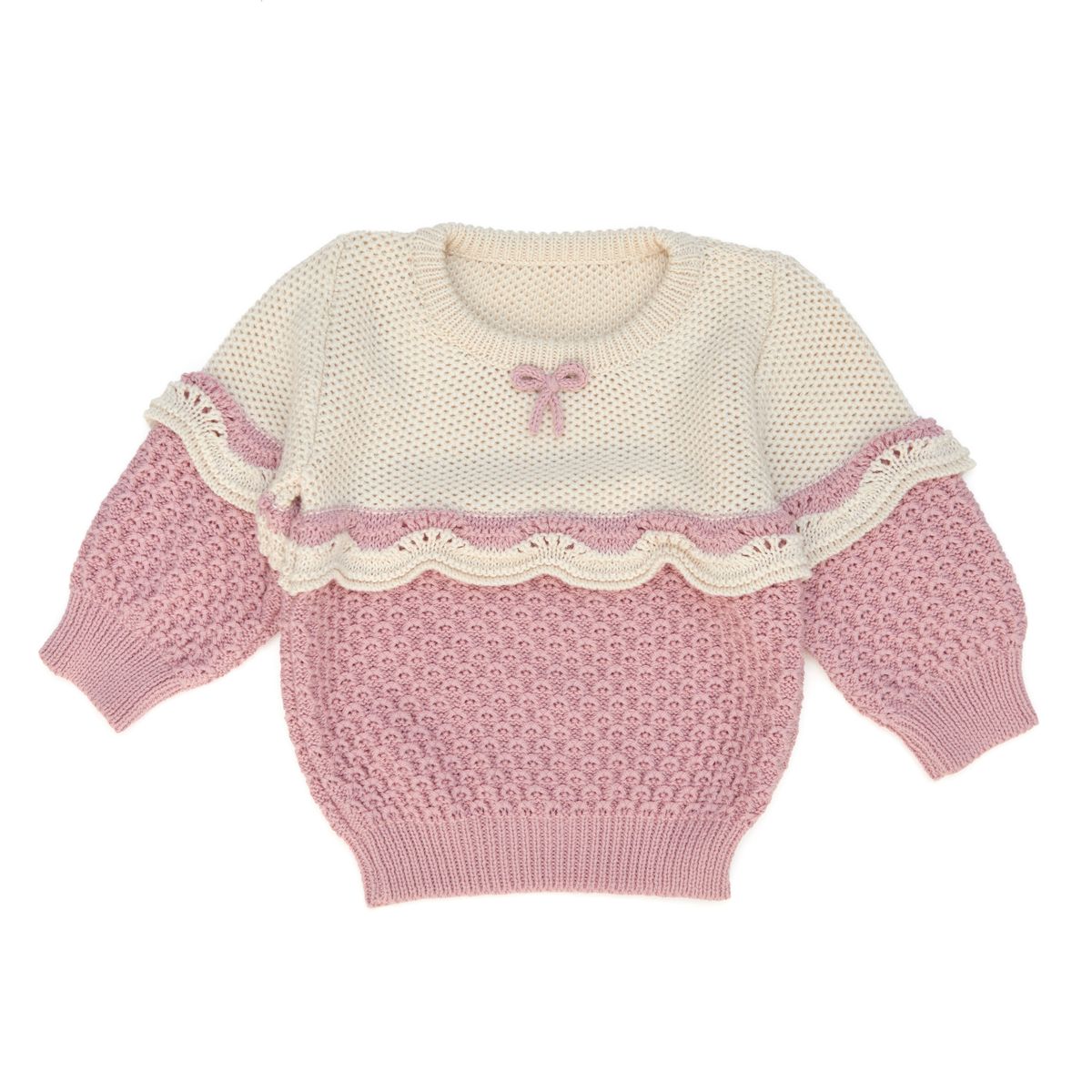 Tun Tun Amelie Sweater in Rose Quartz