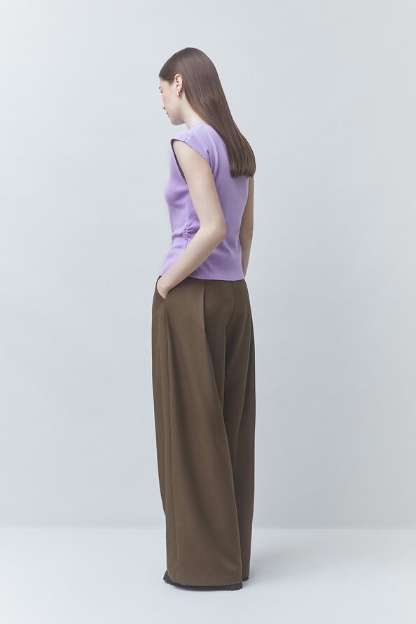 Suncoo Paris Joker Wide-Leg Pleated Pants