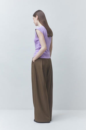 Suncoo Paris Joker Wide-Leg Pleated Pants