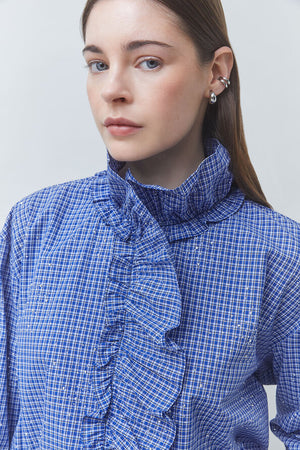 Suncoo Paris Lyes Victorian Style Shirt with Rhinestones