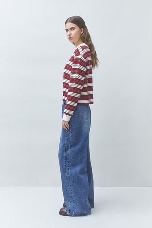 Suncoo Paris Prego Striped Polo Sweater