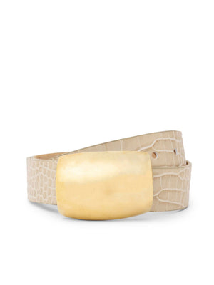 L'agence Milou Domed Croc Embossed Belt