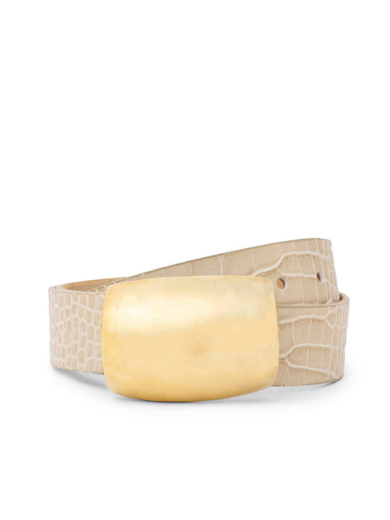L'agence Milou Domed Croc Embossed Belt