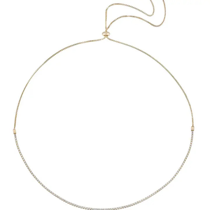Ettika Adjustable Box Chain Necklace