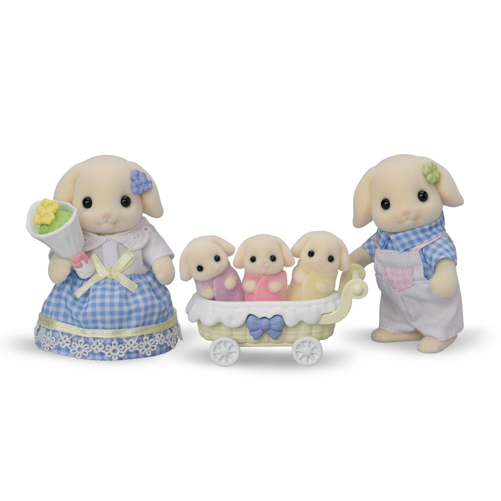 Calico Critters Flora Rabbit Family