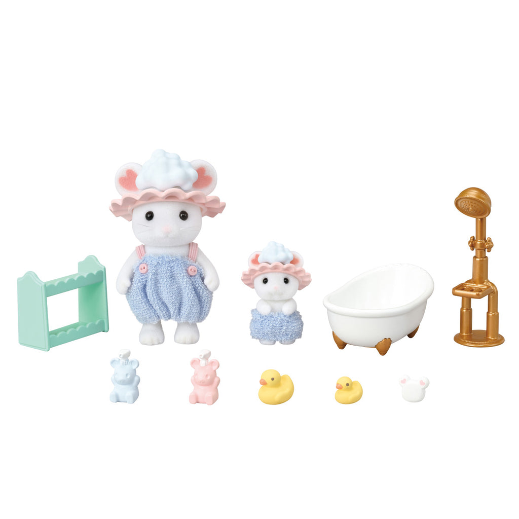 Calico Critters Bathtime Bubbles Siblings Set