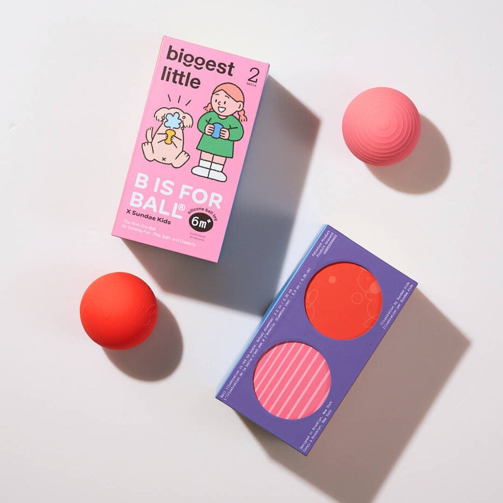 Biggest Little B Is For Ball® - 2-Ball Set in “Beep Beep” Car Toy Box