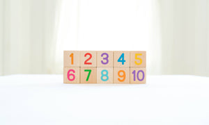 Bannor Toys Number + Shapes Wooden Block Set