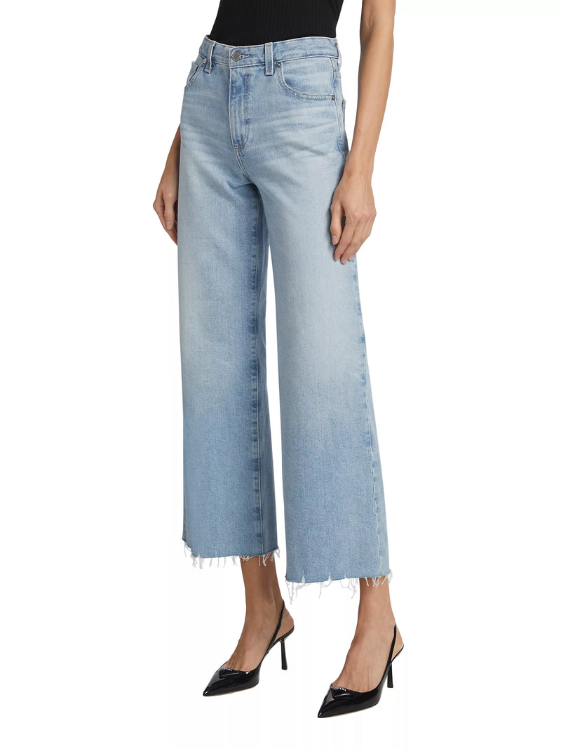 AG Saige Wide Leg Crop Denim in Chateau