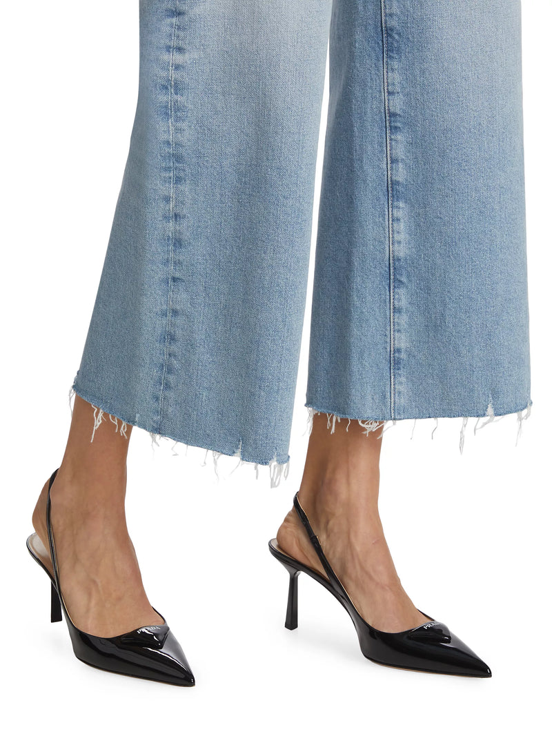 AG Saige Wide Leg Crop Denim in Chateau