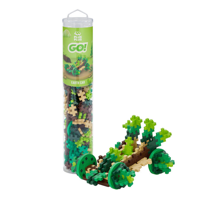Plus-Plus 200 piece Tube in Earth Car