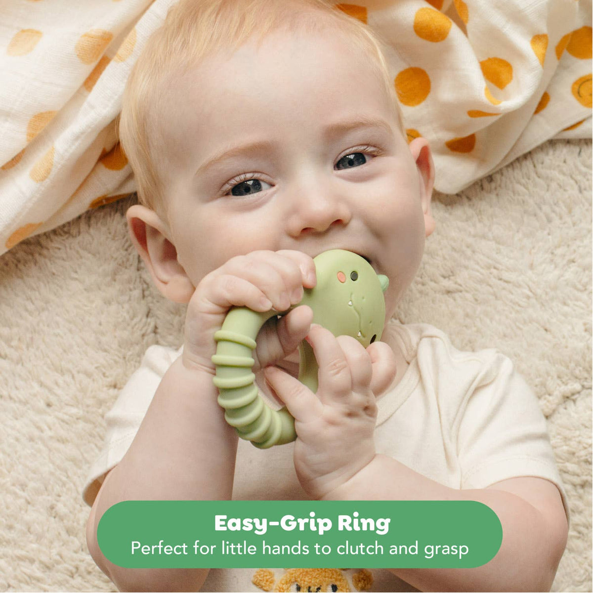 Tiger Tribe Dino Silicone Teether