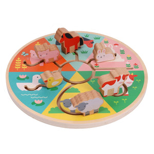 Chronicle Petite Collage Farm Animals Wooden Maze