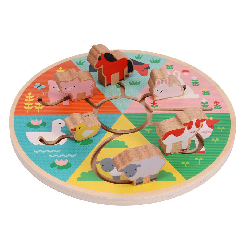 Chronicle Petite Collage Farm Animals Wooden Maze