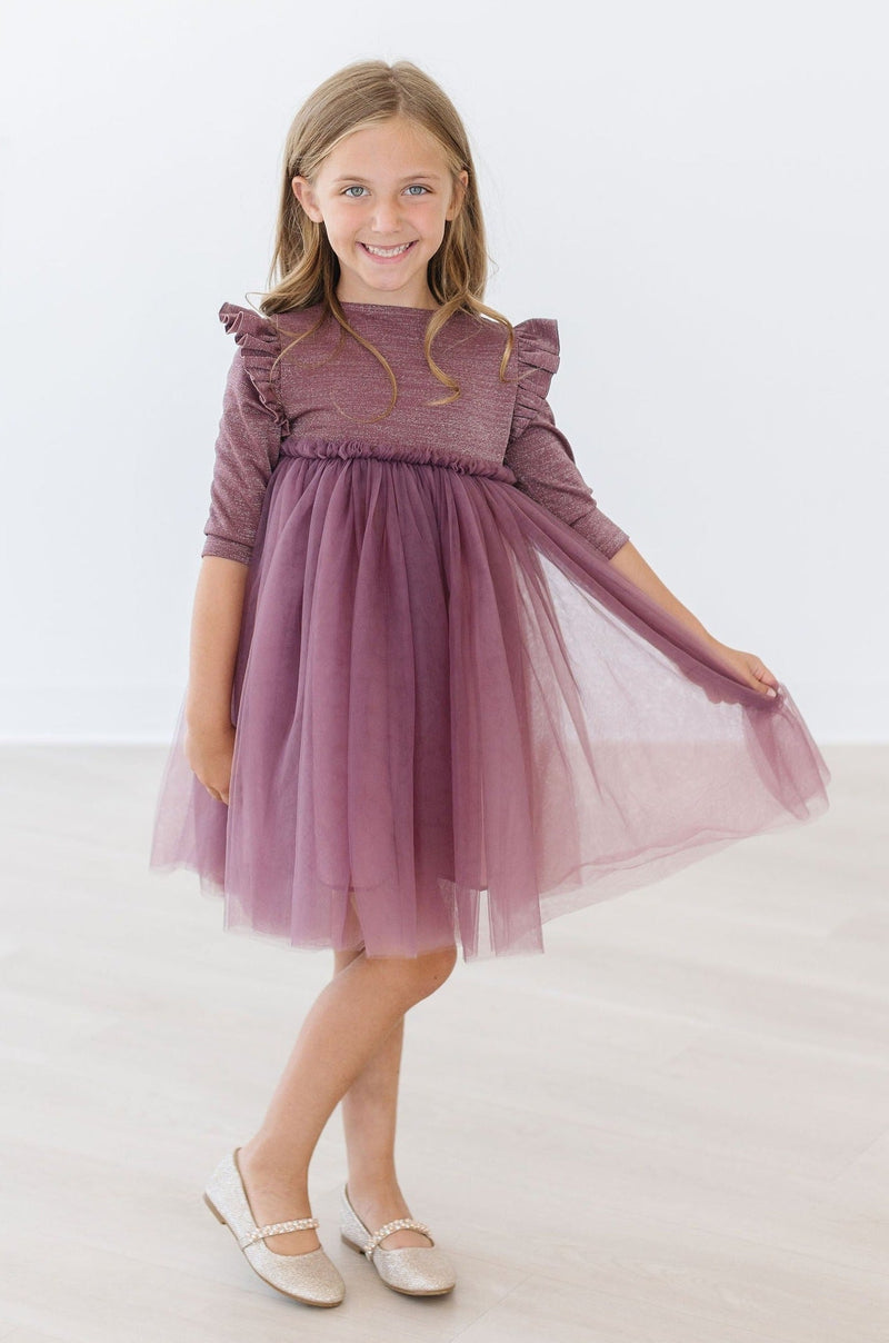 Mila & Rose Shimmer Tutu Dress in Mauve