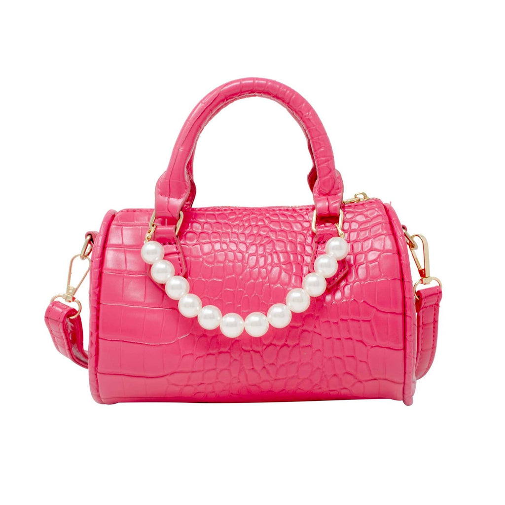 Zomi Gems Crocodile Pearl Duffle Handbag-Multiple Colors!
