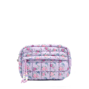 OMG Accessories Quilted Scrunchies Floral Printed Pouch