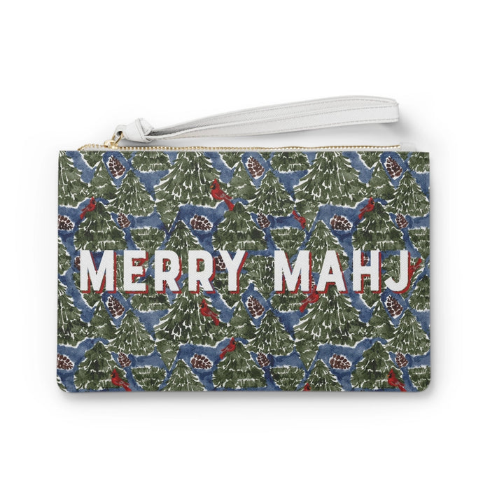 Britt Mills Merry Mahj Holiday Mahjong Card Holder in Merry Wood