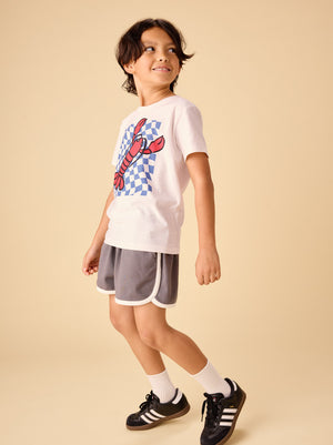 Tea Collection Graphic Tee in Checkerboard Catch