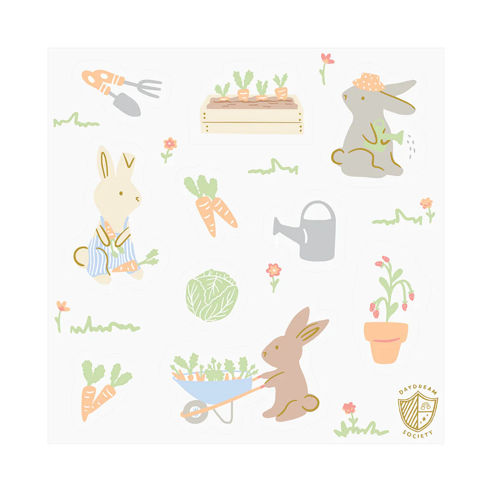 Daydream Society Bunnies In The Garden Sticker Set