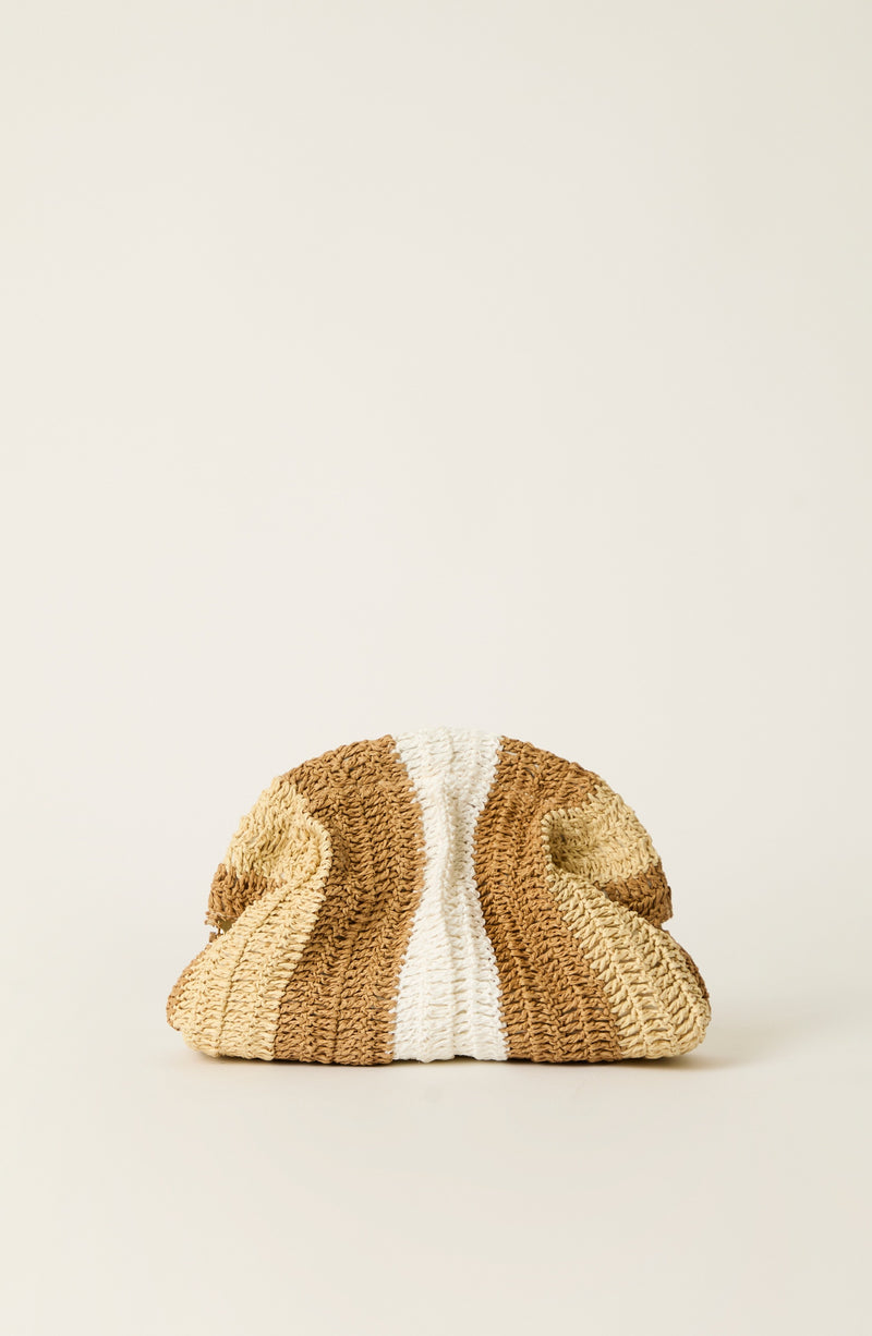 BTB Stella Clutch in Natural Multi