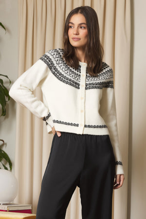 Stitches + Stripes Wilder Cardigan in Chalk Combo