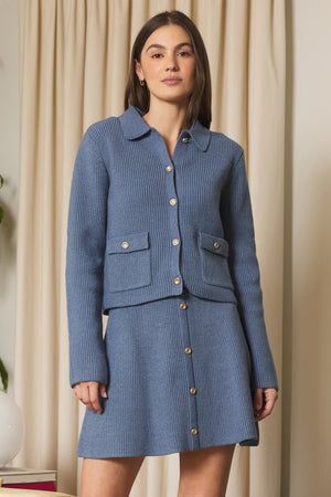 Stitches + Stripes Nolita Cardigan in Steel